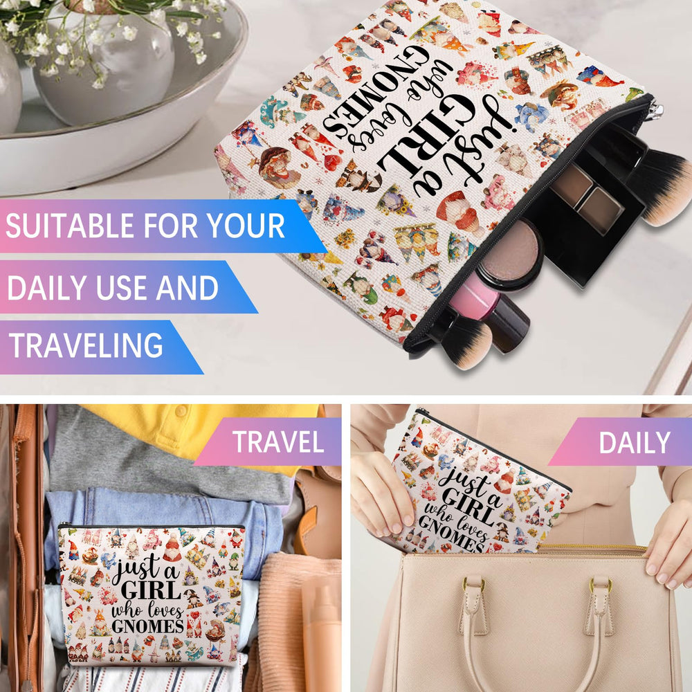 CEASQVAA funny pattern bag adds a cheerful touch to makeup storage and bags.