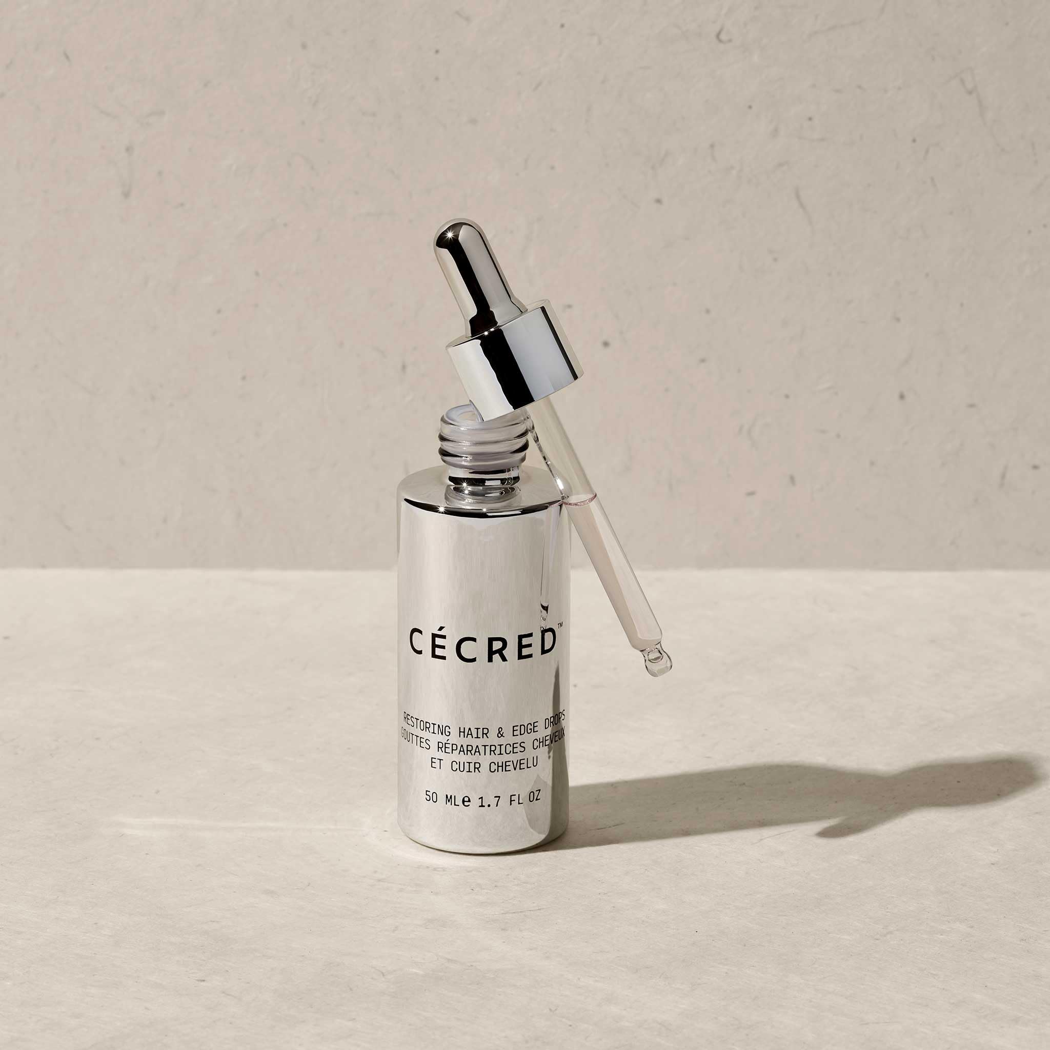 Cécred Dermatologist-tested label with silicone-free SLS/SLES-free primes consumer trust.