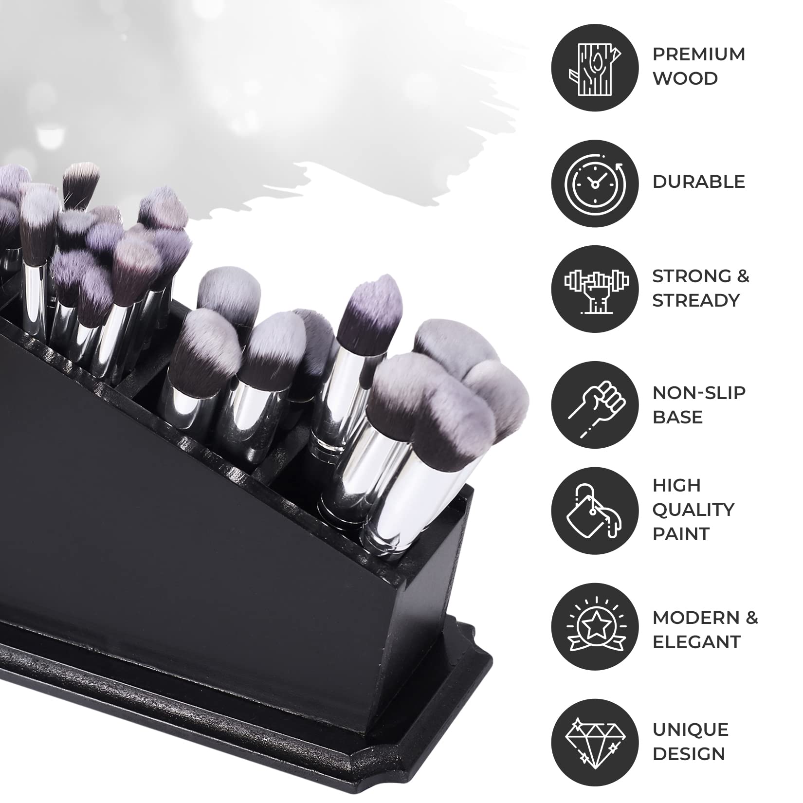 CEFRECO coffin brush holder base detail highlights sturdy construction