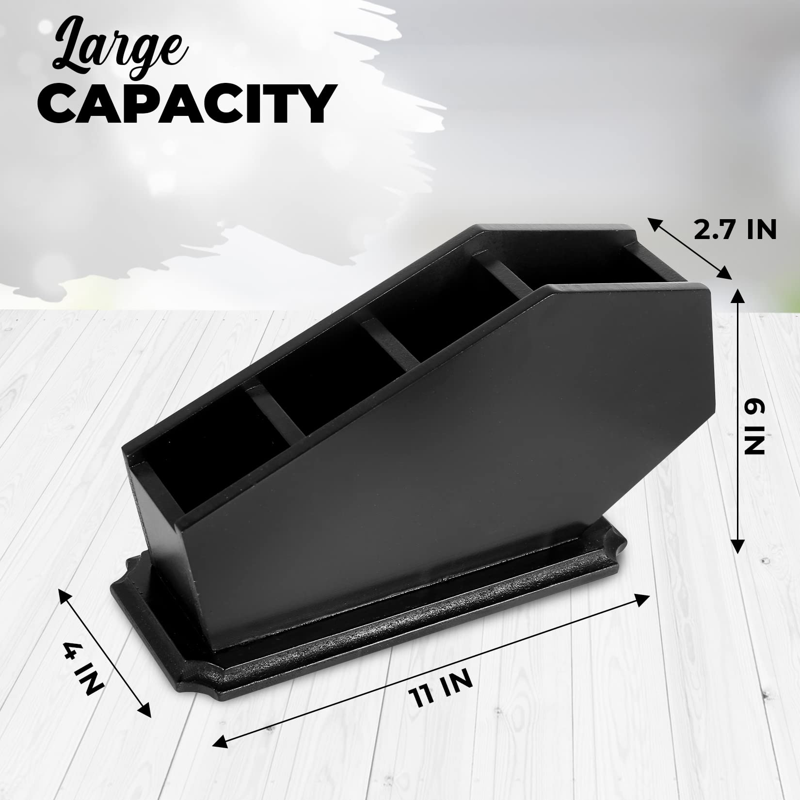 CEFRECO coffin brush holder inside compartments for brushes and tools