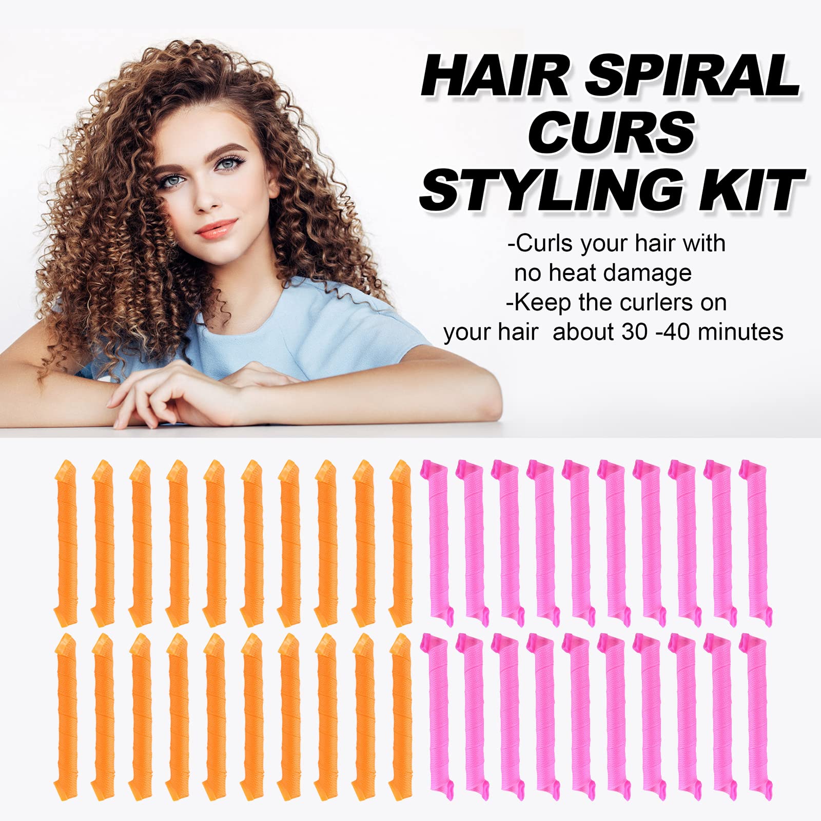 CEKEME soft reusable rollers closeup highlights comfortable snag-free material