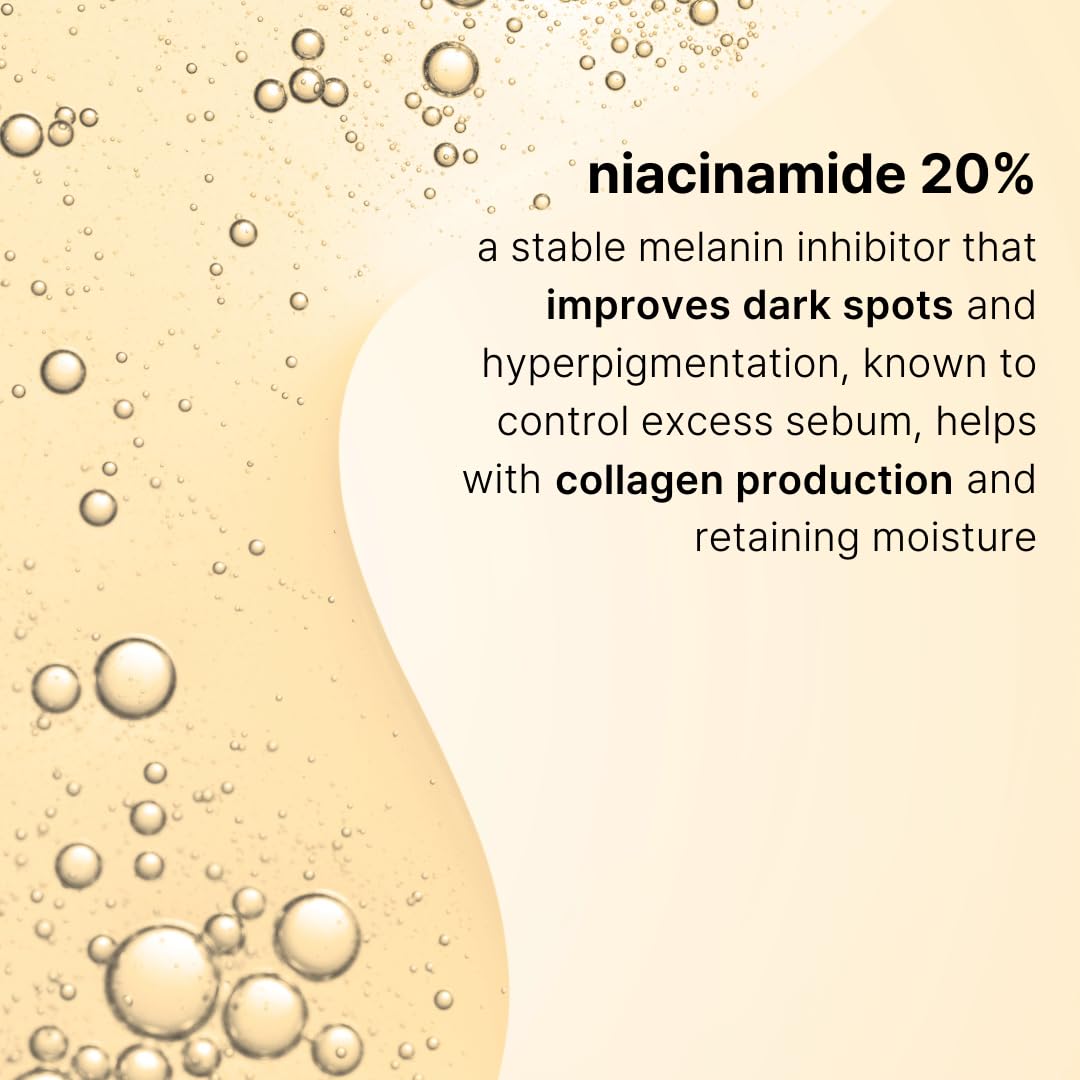 CELDYQUE Niacinamide serum with green tea extract provides antioxidant protection.