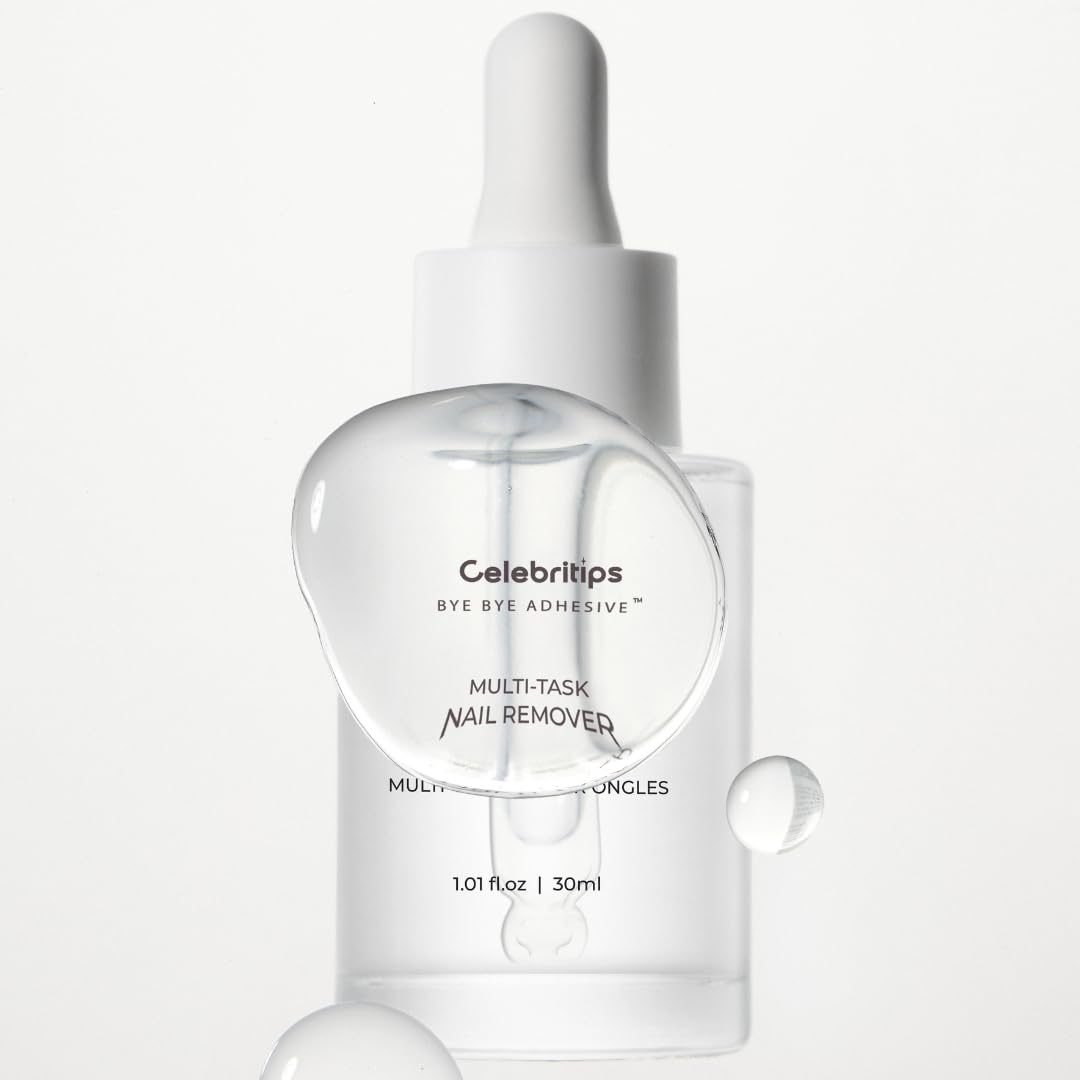 Applying Celebritips Bye Bye Adhesive on nail for clean glue removal
