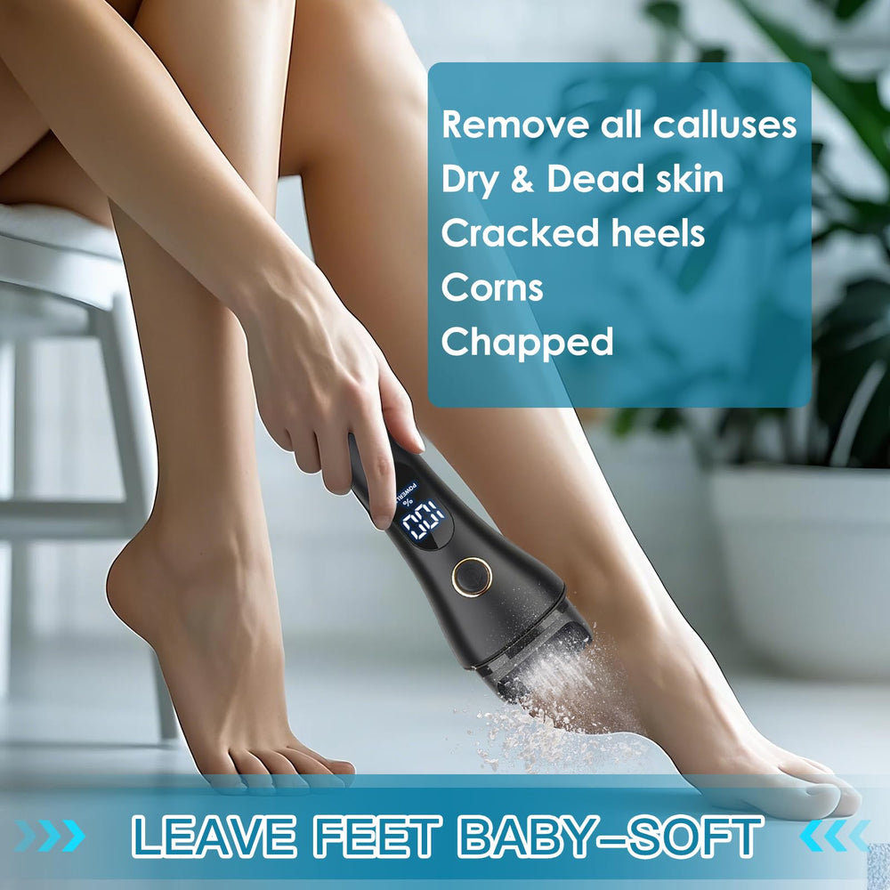 Celepen pedicure kit in use on feet for salon-like results