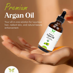 Celestial Psyché Argan Oil on hair after use yields glossy, healthy-looking strands.
