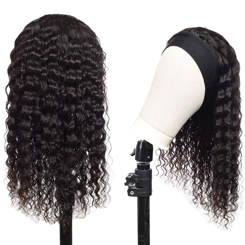 Celiarita headband wig deep wave 20inch cap detail reveals secure fit