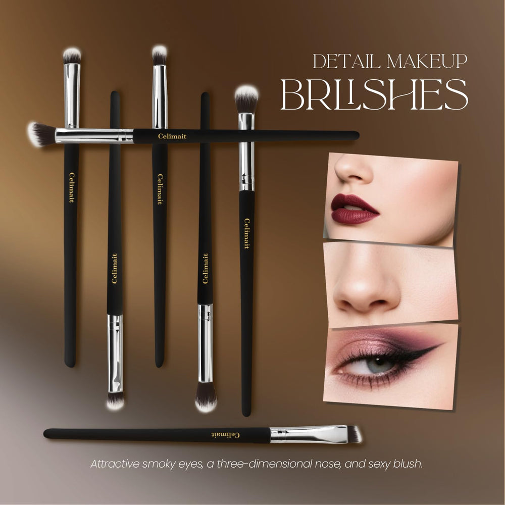 CELIMAIT foundation-contour brushes enhance makeup precision and even finish.