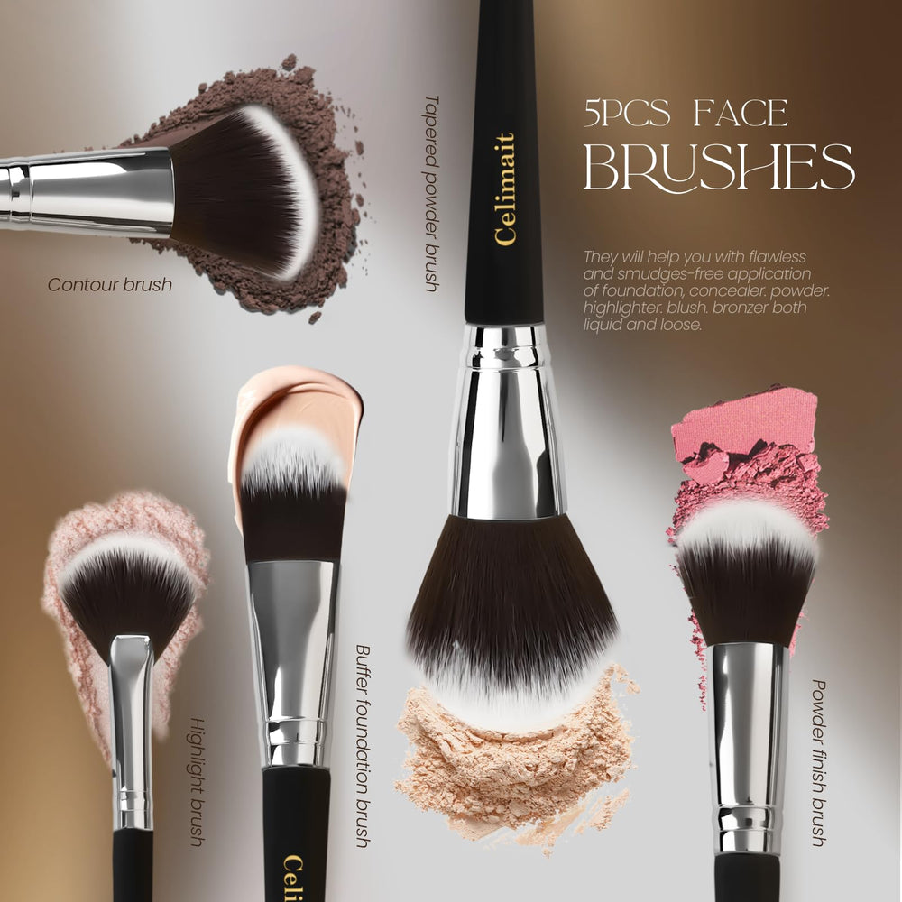 CELIMAIT travel-case protective brush case keeps tools organized and clean.