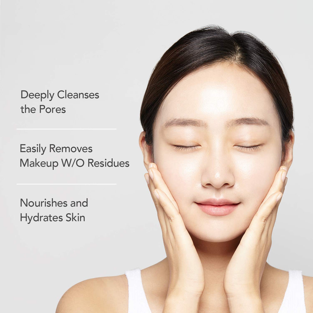 celimax Derma Nature Fresh closeup of pores showing cleansing effect on blackheads