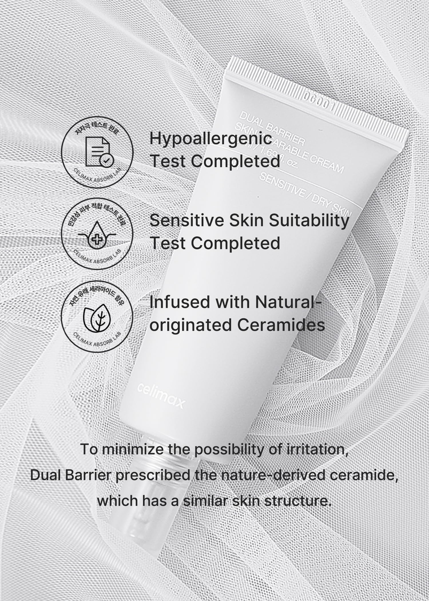 Celimax routine image with night use icon suggesting overnight hydration.