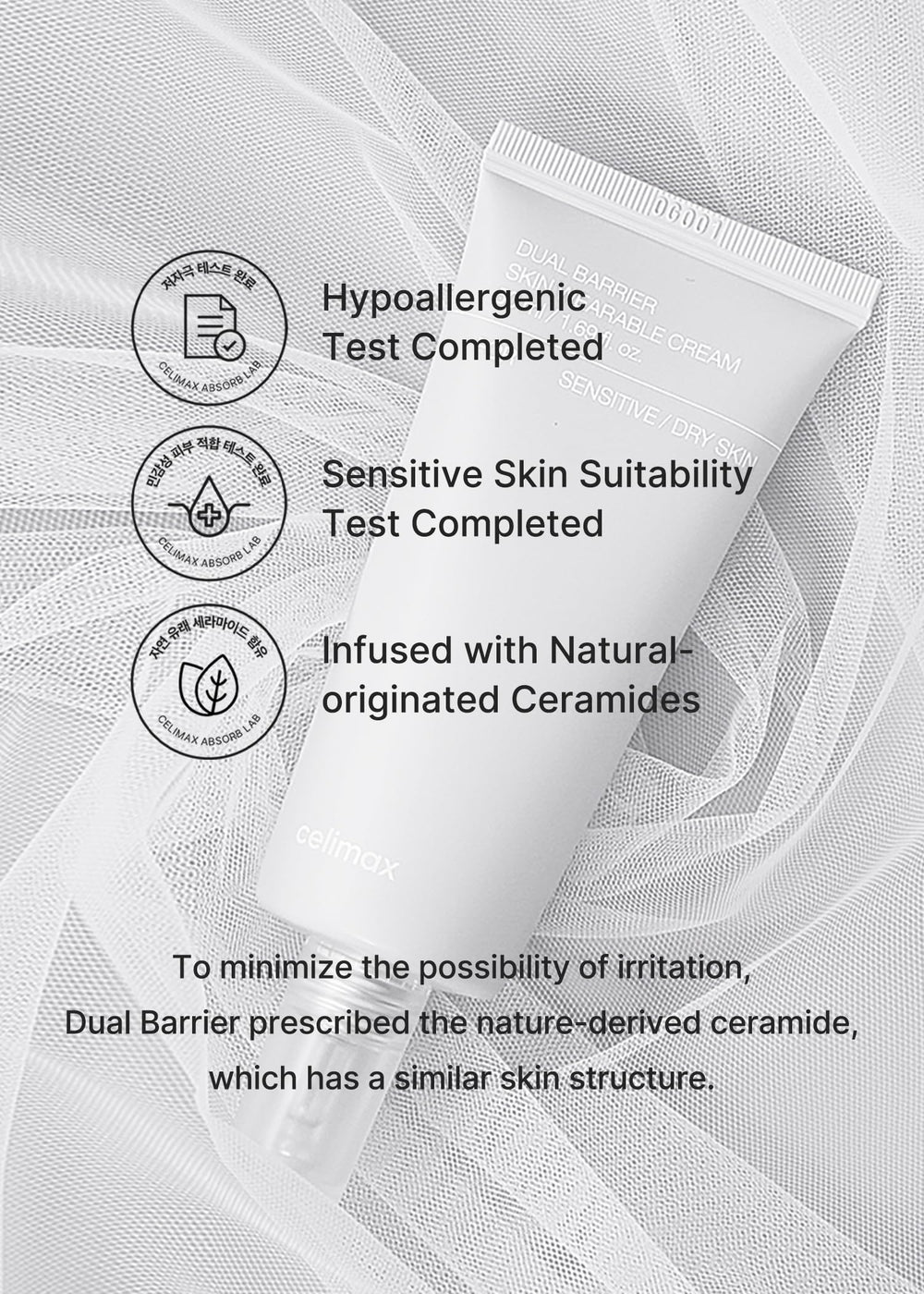 Celimax routine image with night use icon suggesting overnight hydration.