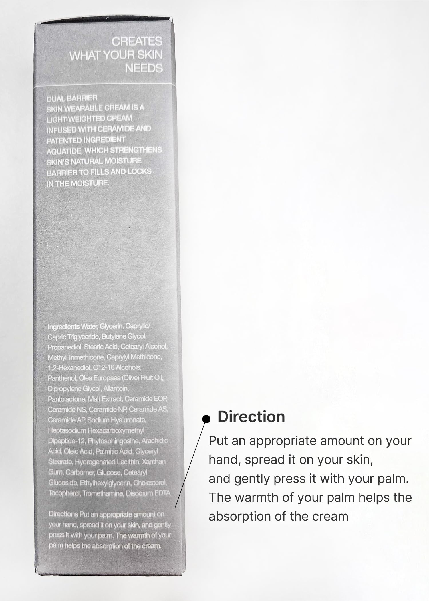Celimax Dual Barrier Cream texture close-up showing rich, non-greasy feel.