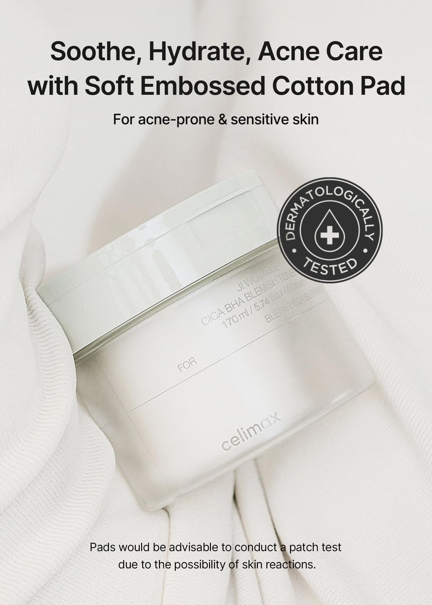 Celimax Ji.Woo.Gae Camellia Flower extract closeup pore tightening focus.