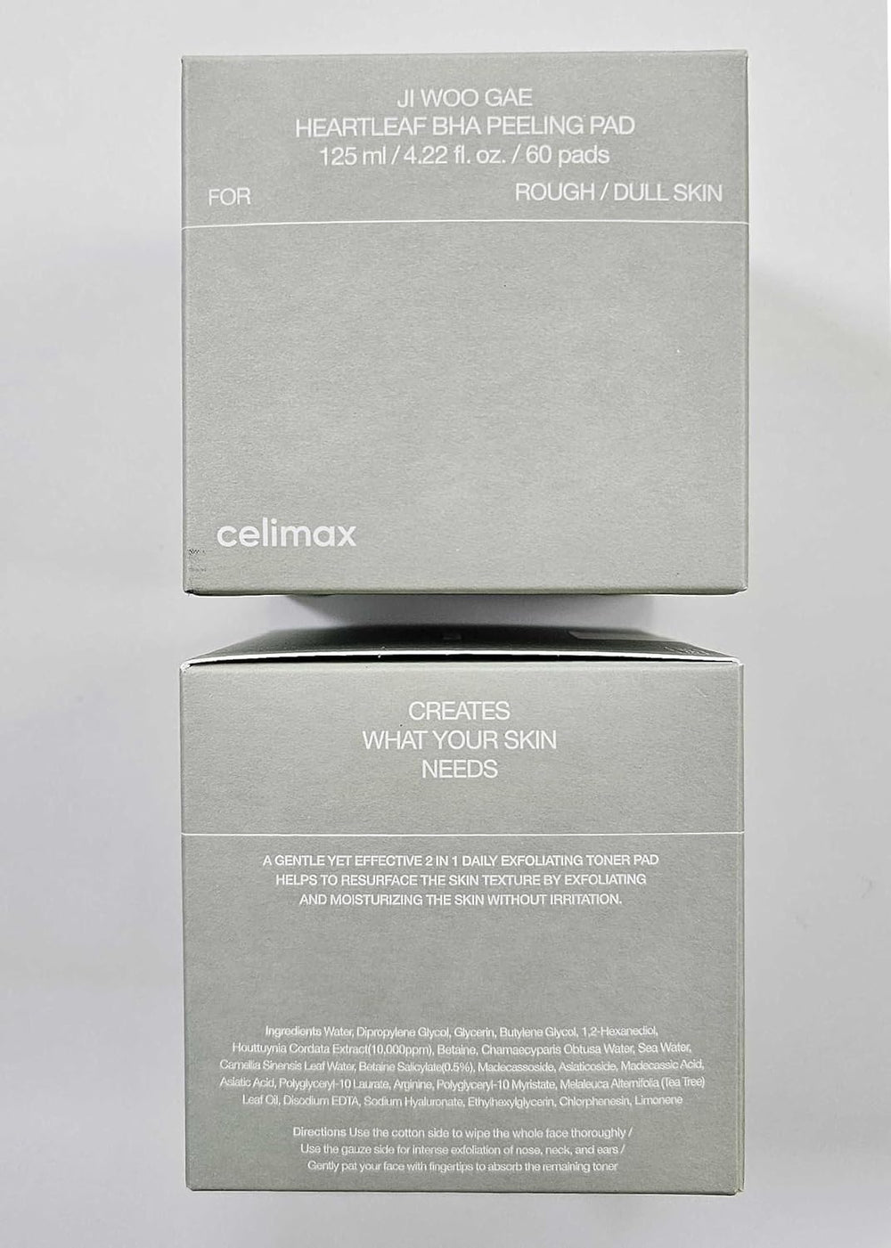 Celimax Ji.Woo.Gae pads on hand ready for daily toning and fresh skin