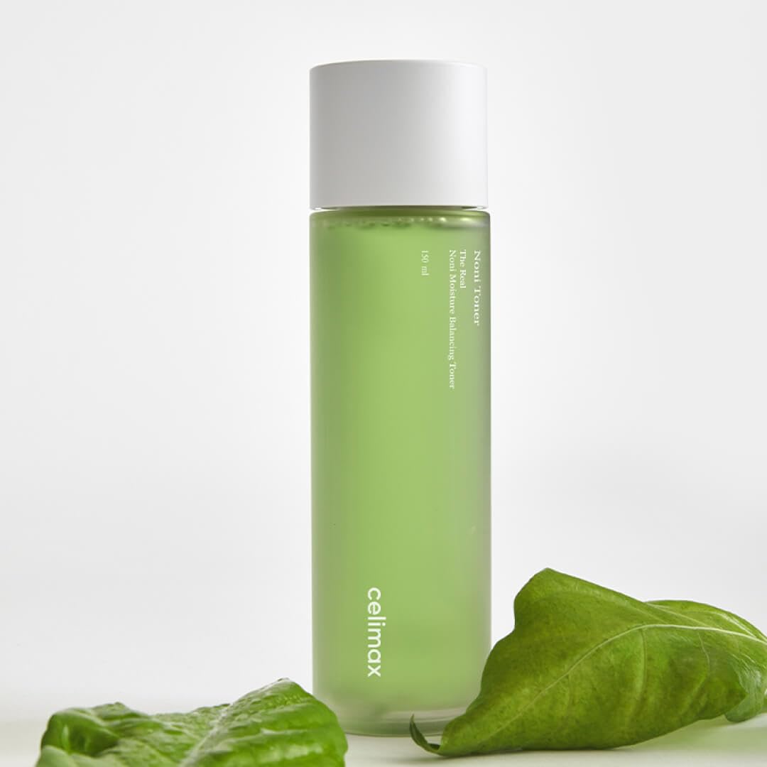 Celimax Noni Moisture Toner dermatologist-tested badge visible on packaging