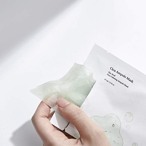 Celimax The Real Cica Calming Ampoule Mask hydrogel sheet shown for cooling relief