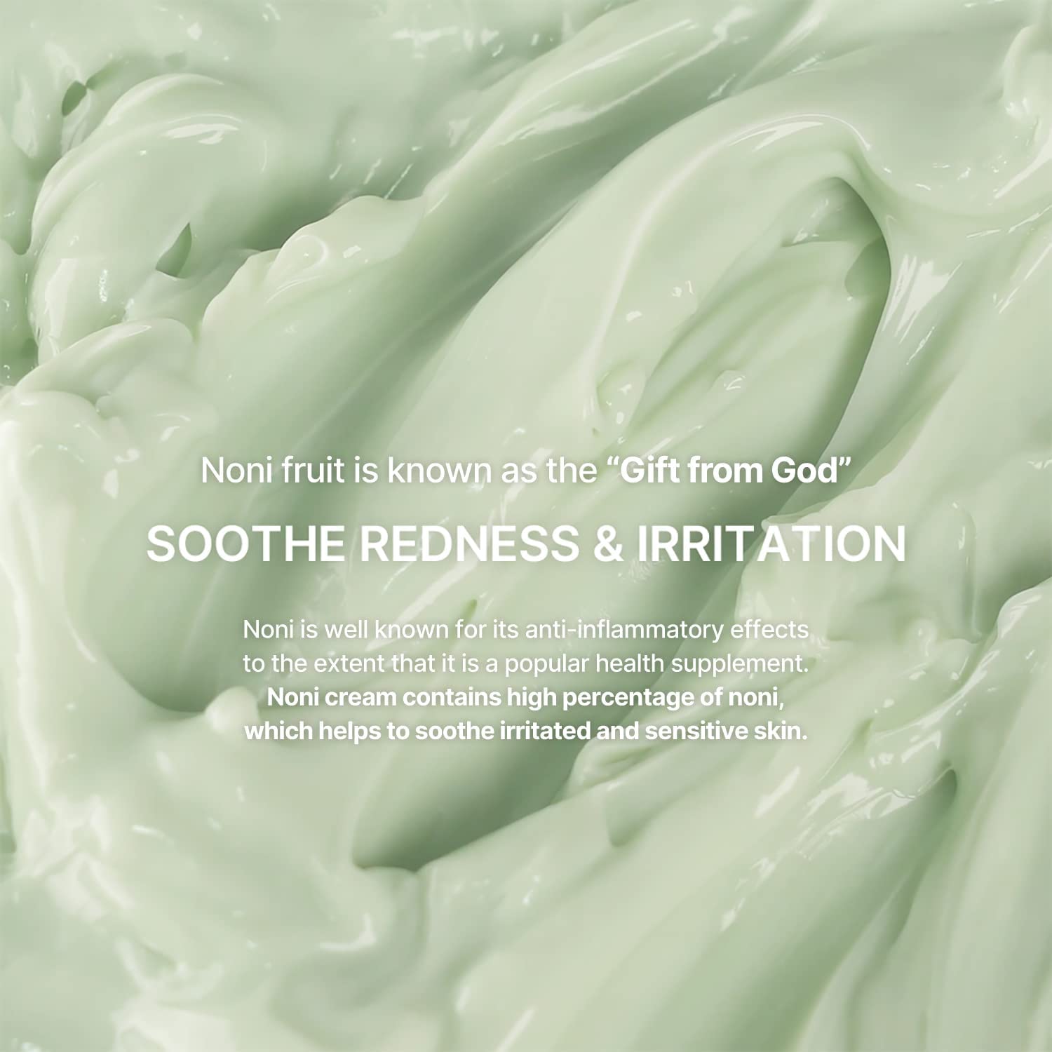 Celimax The Real Noni Energy Repair Cream on skin in hand - visible hydration and nourishment.