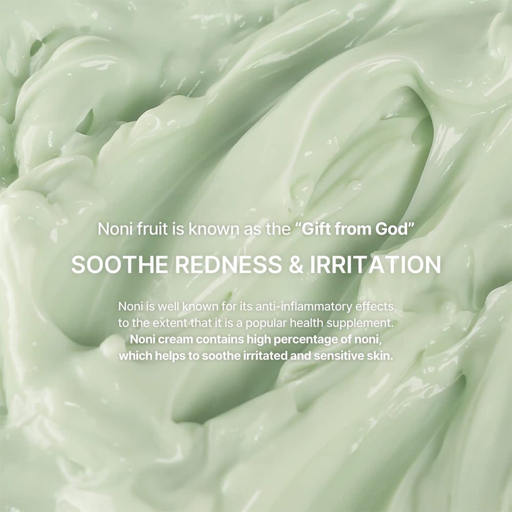 Celimax The Real Noni Energy Repair Cream on skin in hand - visible hydration and nourishment.