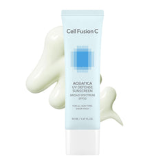 Cell Fusion C Aquatica UV Defense SPF 50 bottle delivering daily protection without white cast