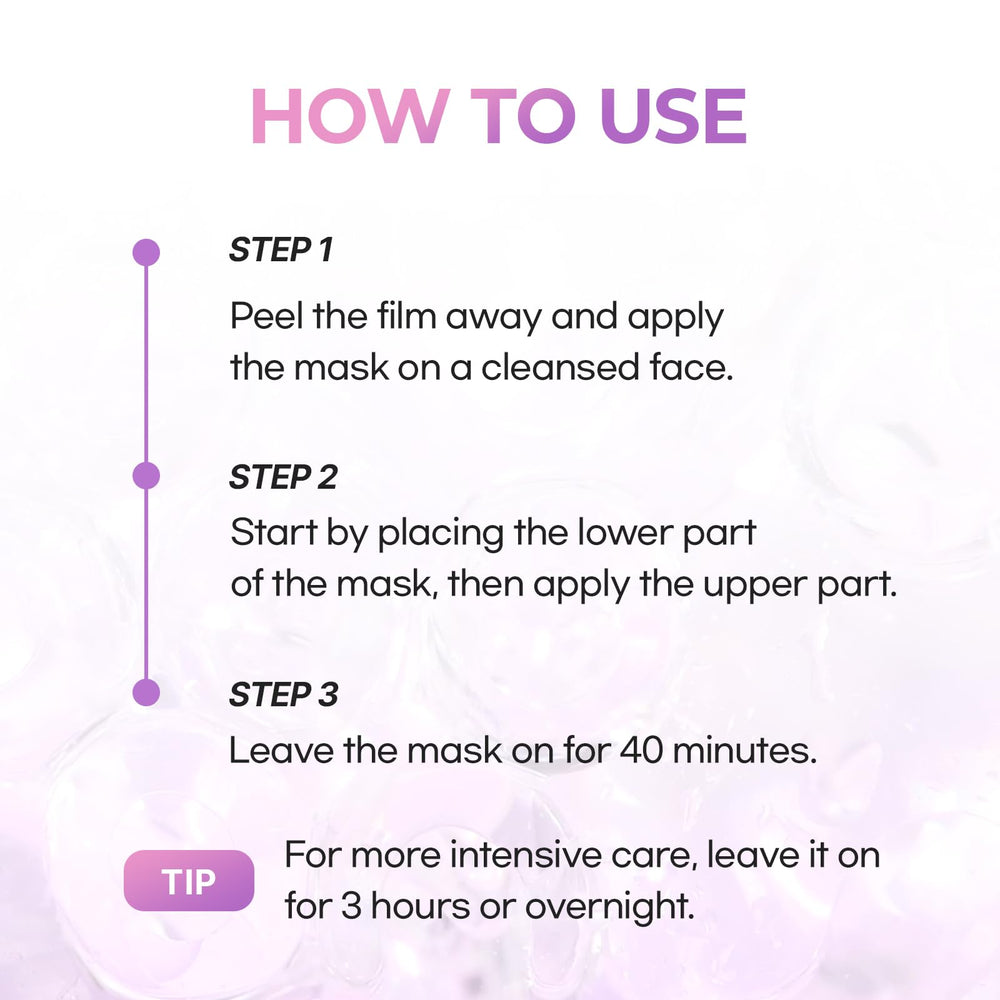 Cell Fusion C Glass Skin Collagen Mask results show radiant, plumped skin by morning.