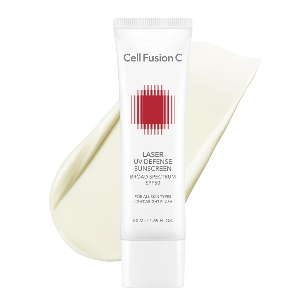 Cell Fusion C Laser UV Defense Sunscreen bottle front showing clean design for daily protection