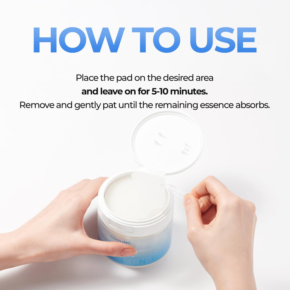 Cell Fusion C Post Alpha Cooling Pad on-face application for refreshed skin.