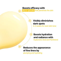 Cell Fusion C Toning C Vita Shot Ampoule on face highlights gentle application for daily brightness
