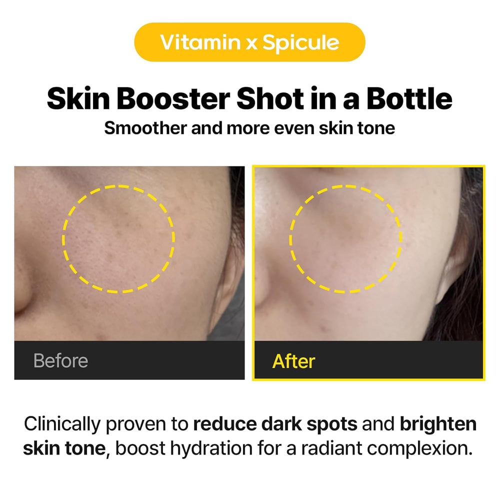 Cell Fusion C Toning C Vita Shot Ampoule hydration closeup signals plump, moisturized-looking skin