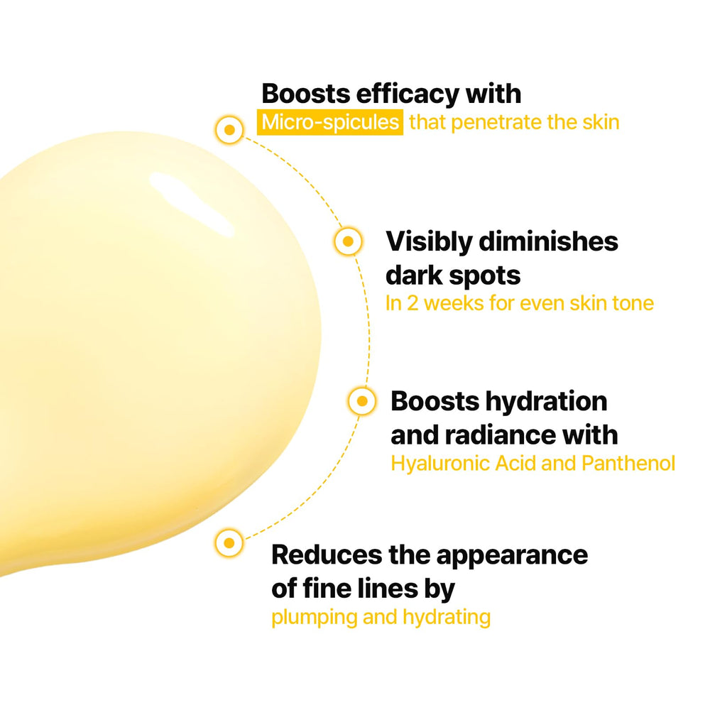 Cell Fusion C Toning C Vita Shot Ampoule pouring action highlights quick-absorbing texture