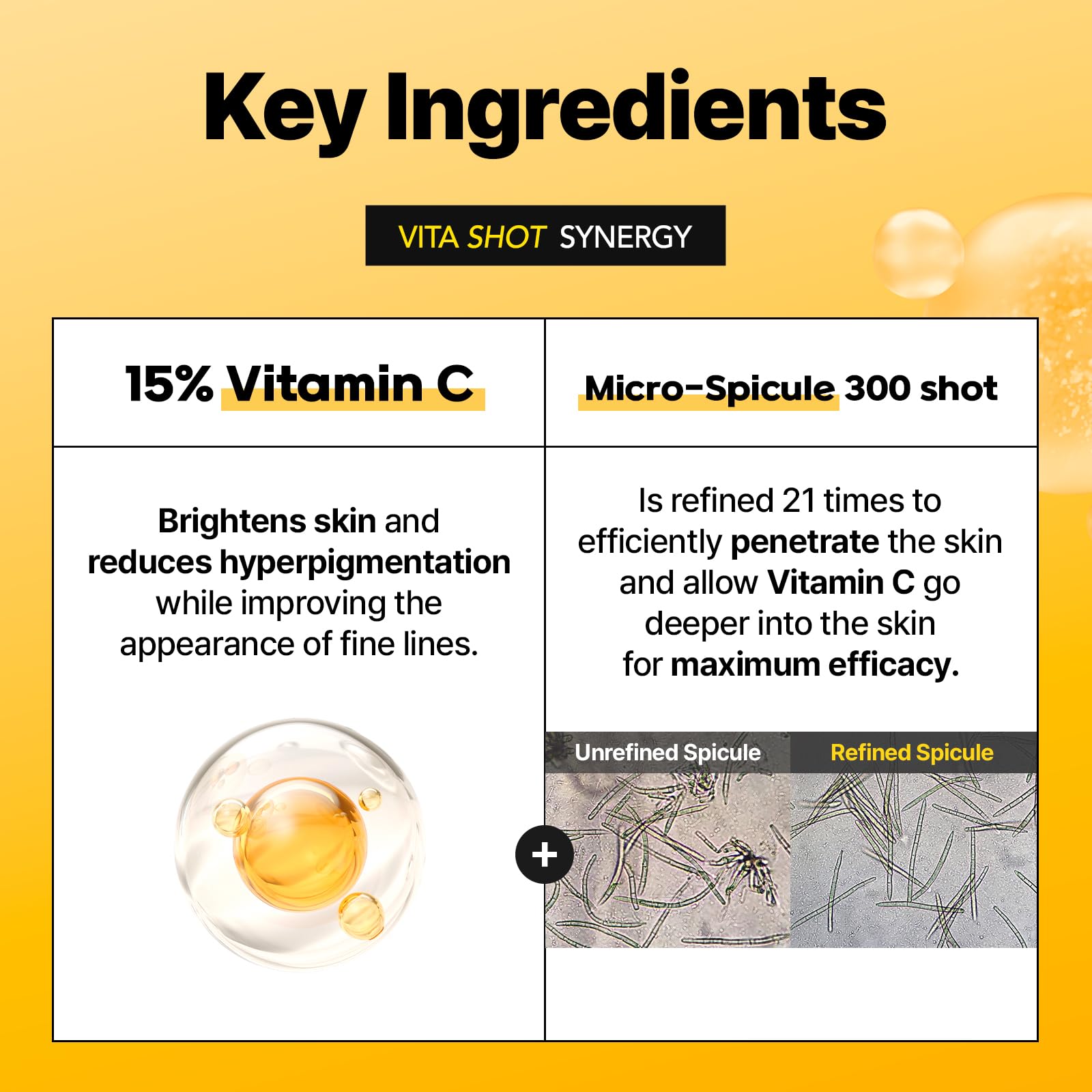 Cell Fusion C Toning C Vita Shot Ampoule bottle detail suggests premium care for sensitive skin