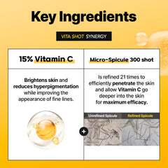 Cell Fusion C Toning C Vita Shot Ampoule bottle detail suggests premium care for sensitive skin