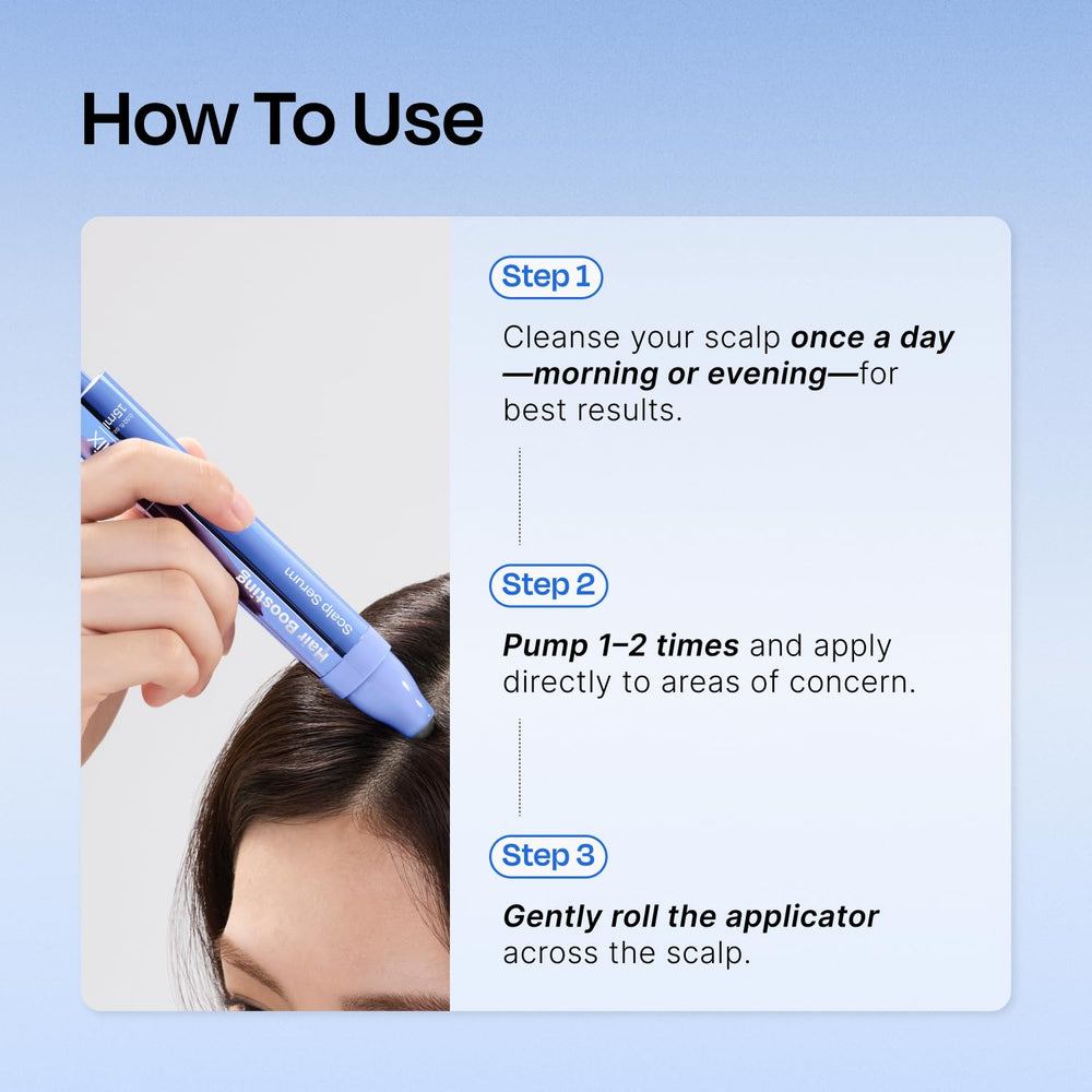 Celladix built-in massaging tip delivers cooling scalp comfort.