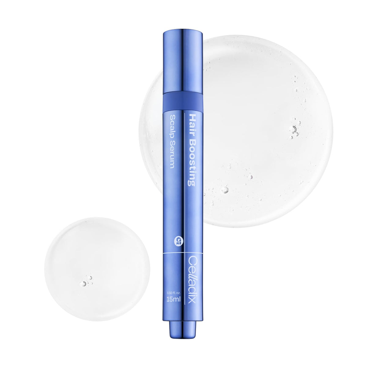 Celladix Hair Boosting Scalp Serum bottle with rosemary infusion for a refreshed scalp.