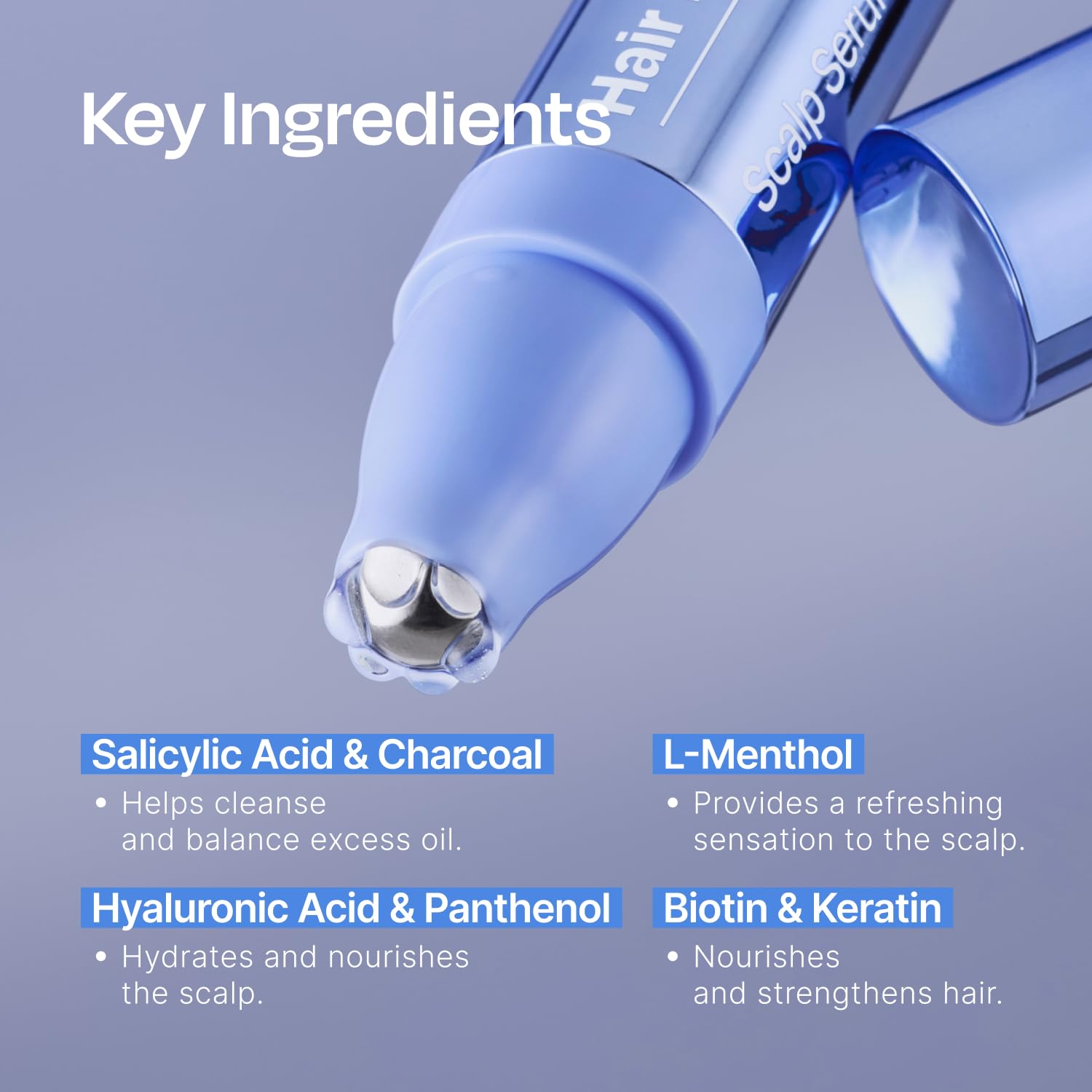 Celladix formula with menthol and keratin for fuller-looking hair.