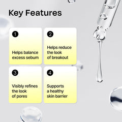 Celladix close-up on pores highlights sebum balancing at the skin surface