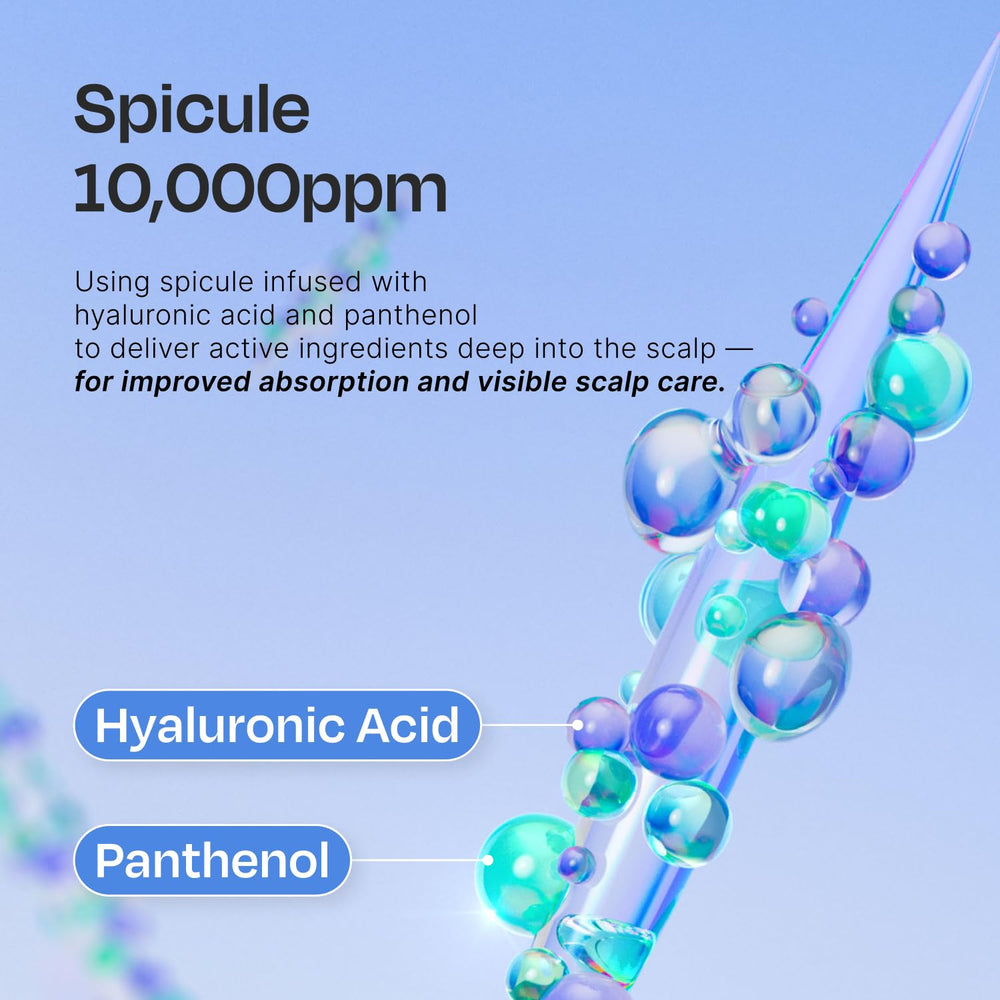 Celladix spicules coated with hyaluronic acid for hydration.