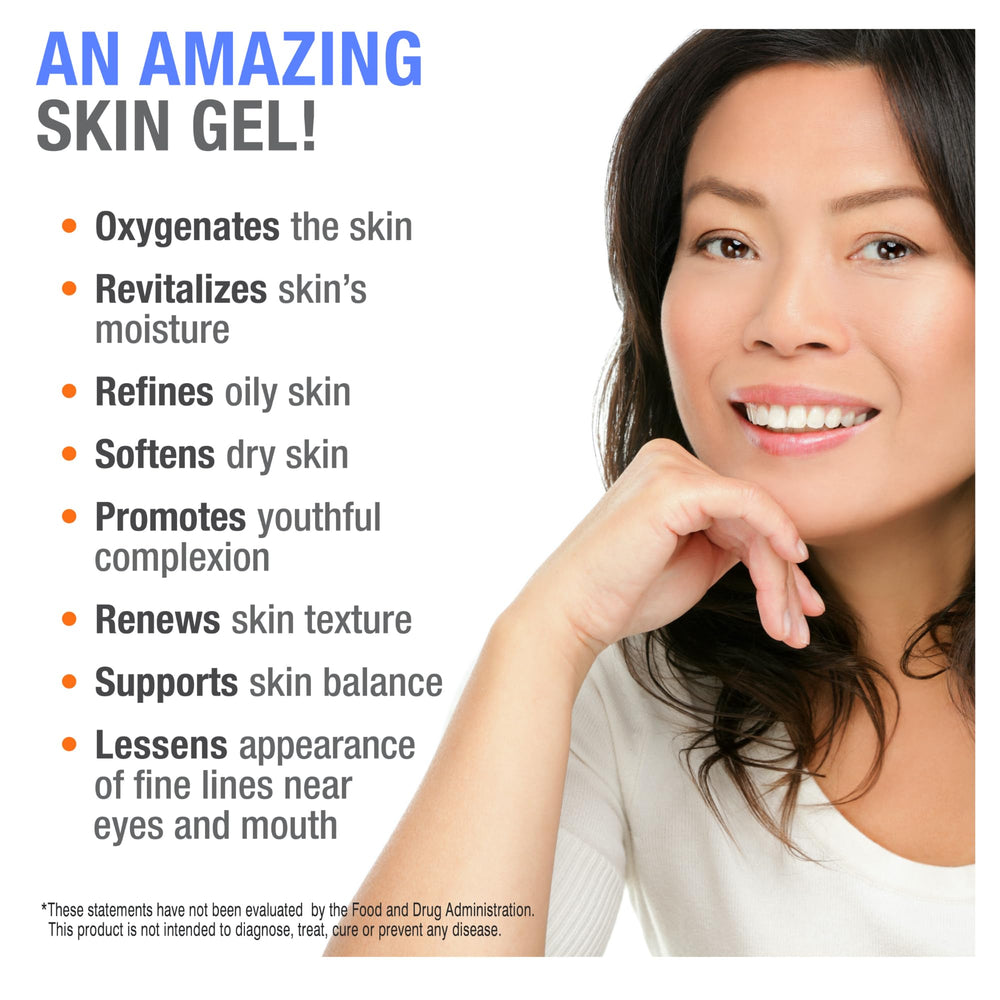 Cellfood Oxygen Gel hypoallergenic formulation closeup reinforces gentle, fragrance-free care.