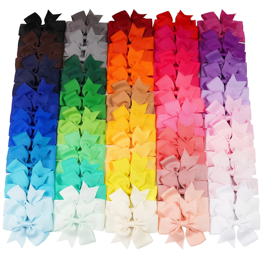 Celllot pinwheel bow 3.5-inch close-up with secure clip for all-day wear.