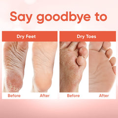 CÉLOR Foot Peel Mask step-by-step application demonstrates a simple, convenient treatment.