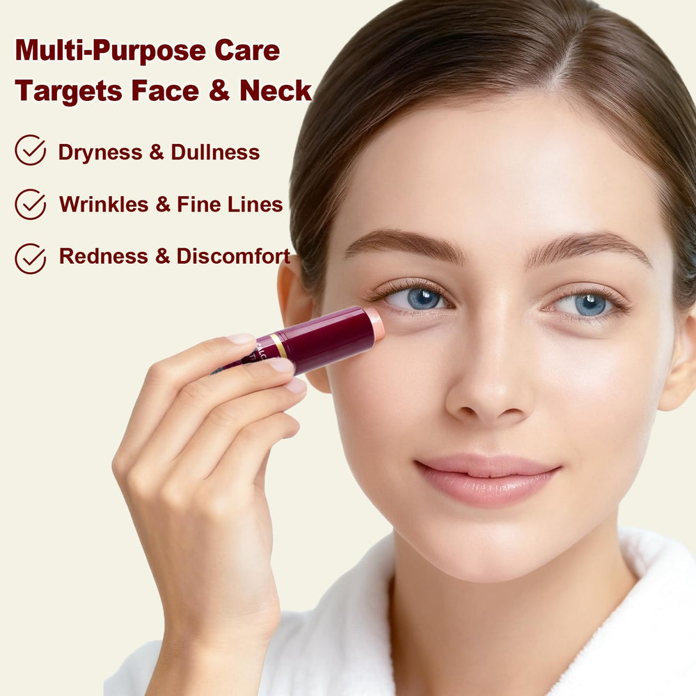 Celuriane Calcium Multi Balm Stick texture swirl showing lightweight, non-greasy feel.