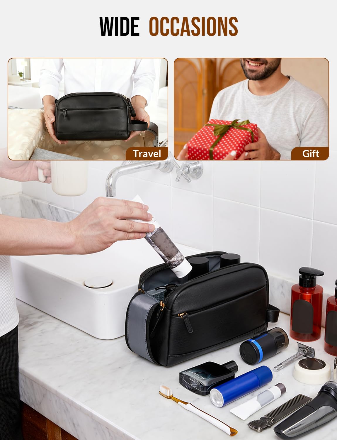 Celvetch toiletry bag daily use at gym or on trips.