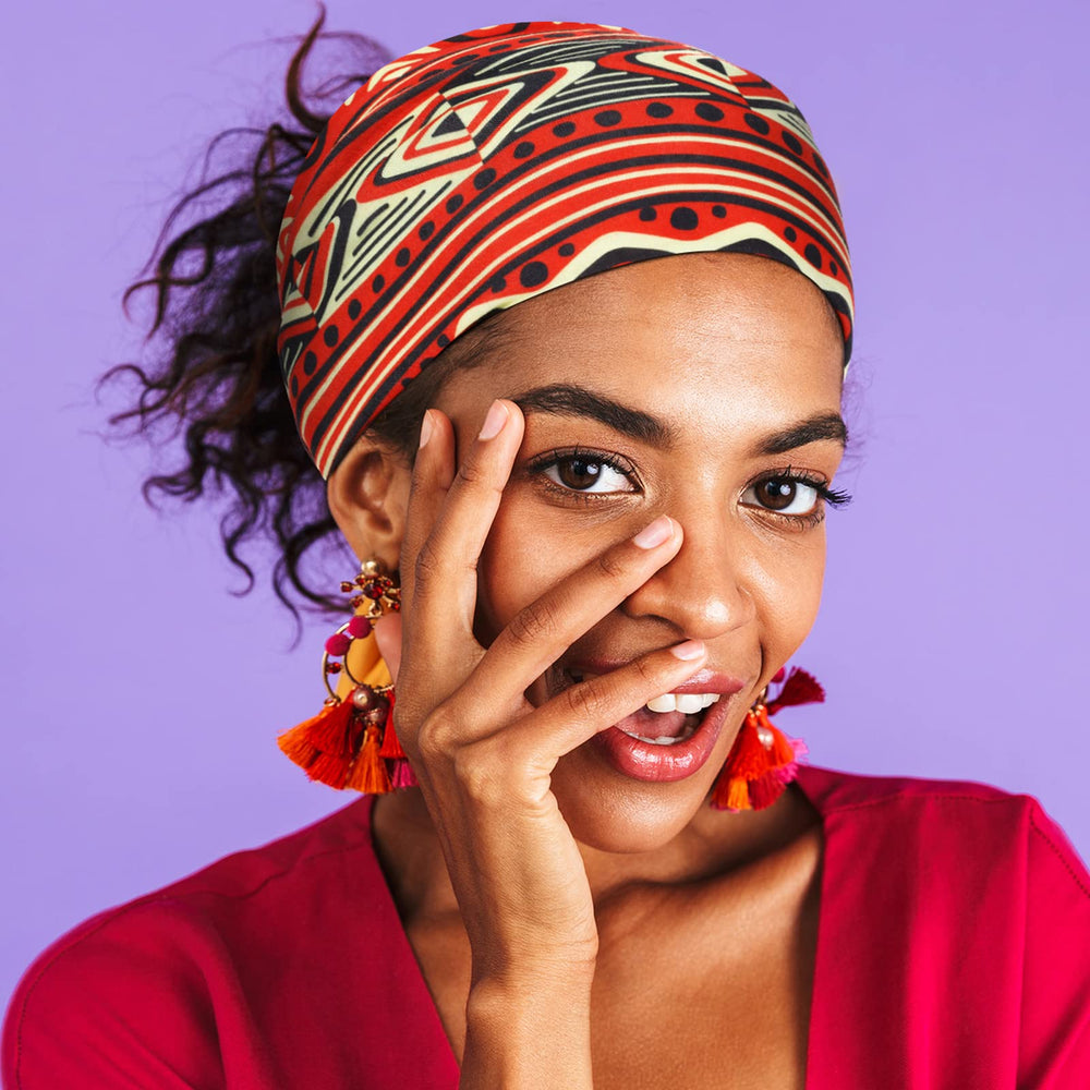 Censen African pattern headbands in vivid colors add boho charm to outfits