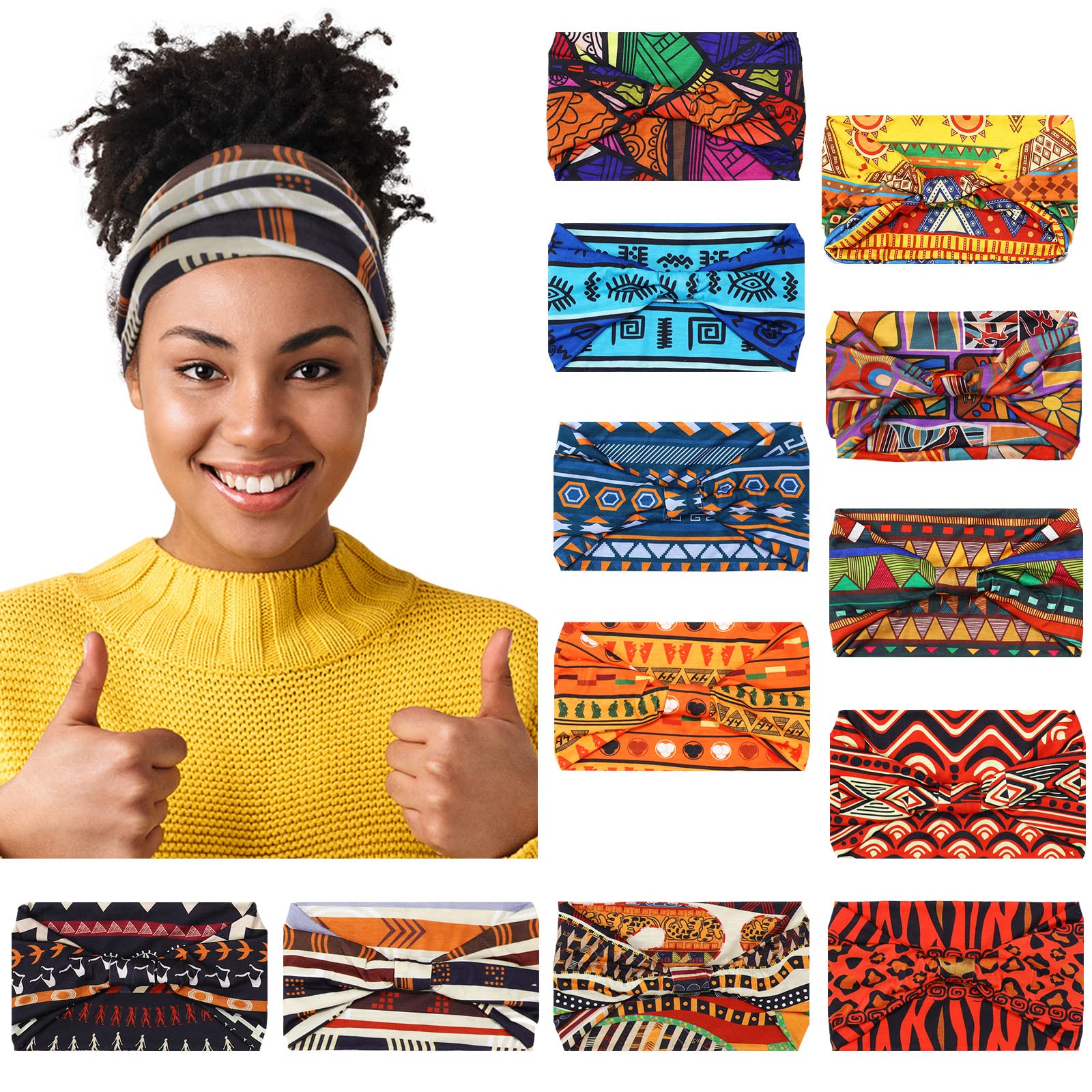 Censen chiffon hair wraps keep hair neatly in place without heavy feel