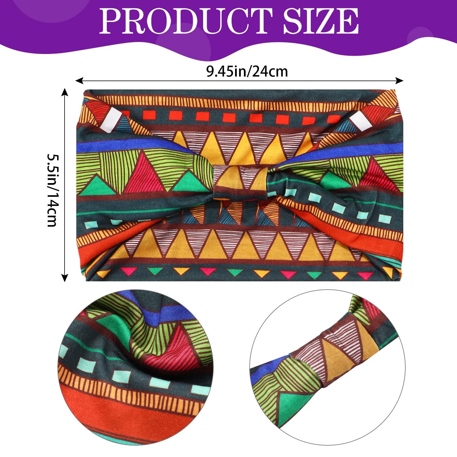 Censen chiffon headbands soft material for comfortable wear that won't tug hair