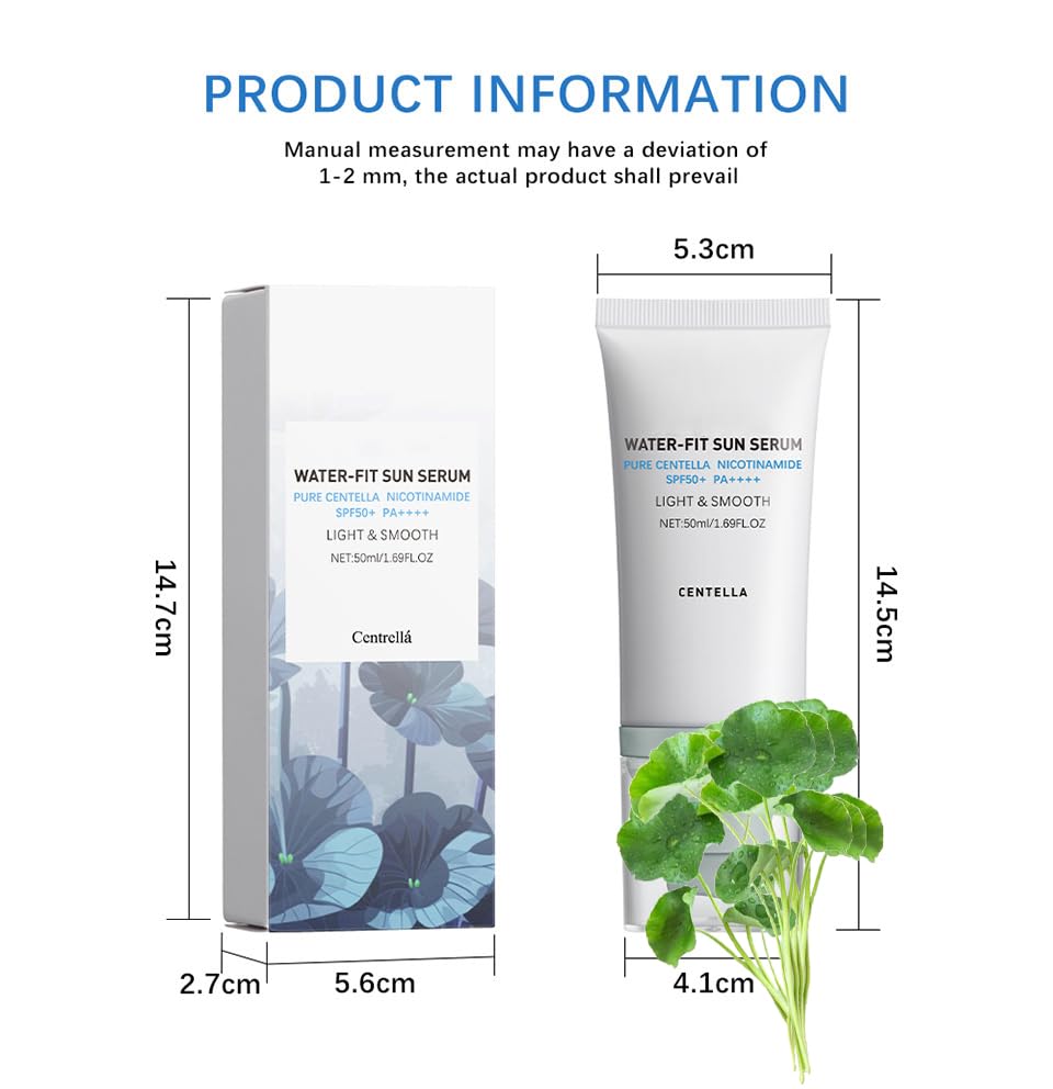 Centella Sunscreen compact travel-pack enables beach and hiking sunscreen on the go.