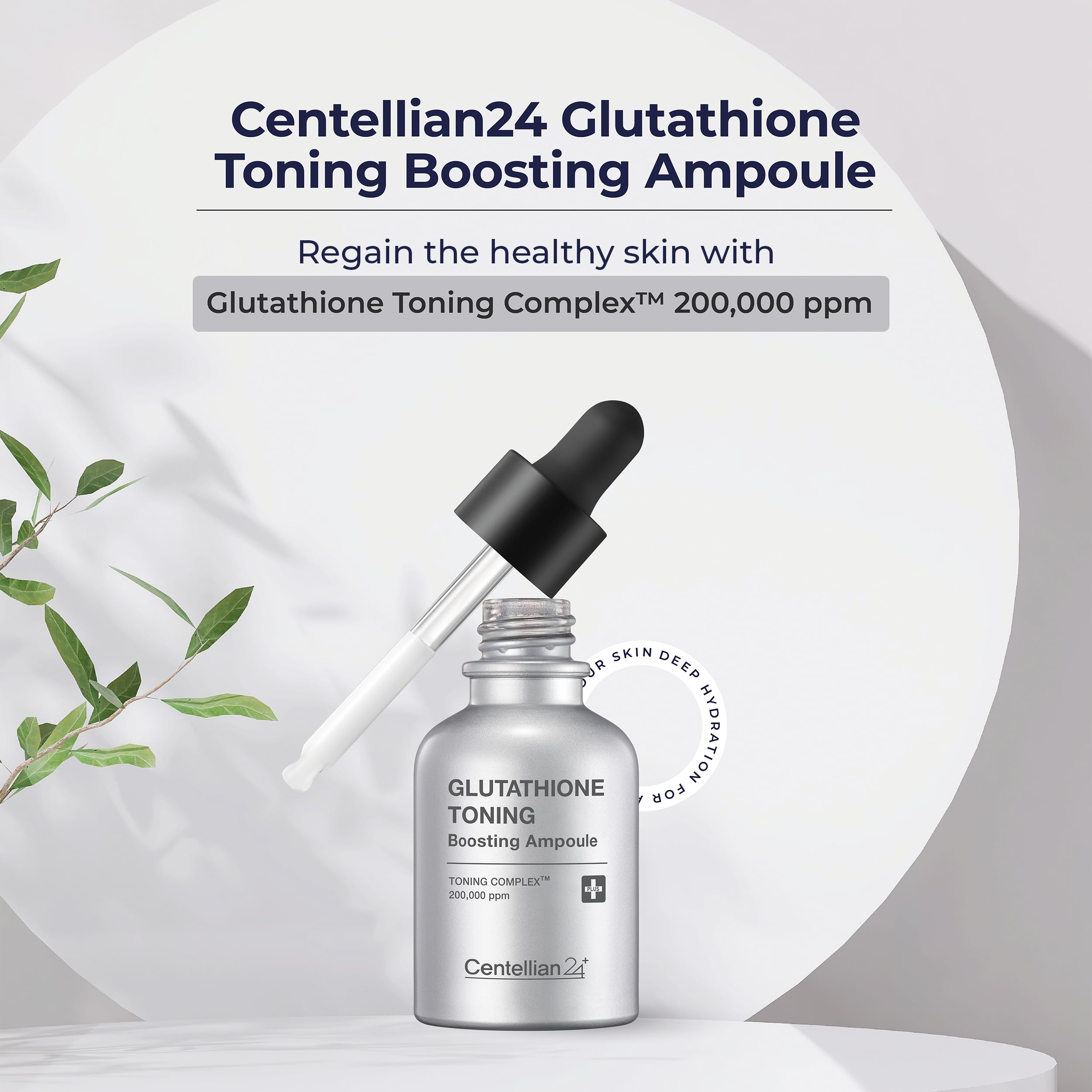 Centellian 24 glutathione-toning-ampoule application-rub demonstrates smooth absorption.
