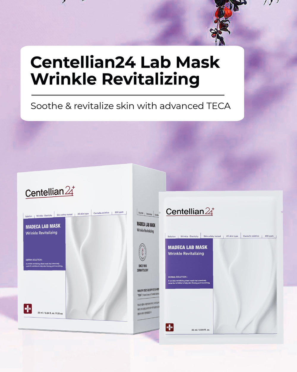 Centellian 24 Madeca Mask vegan sheet mask on display