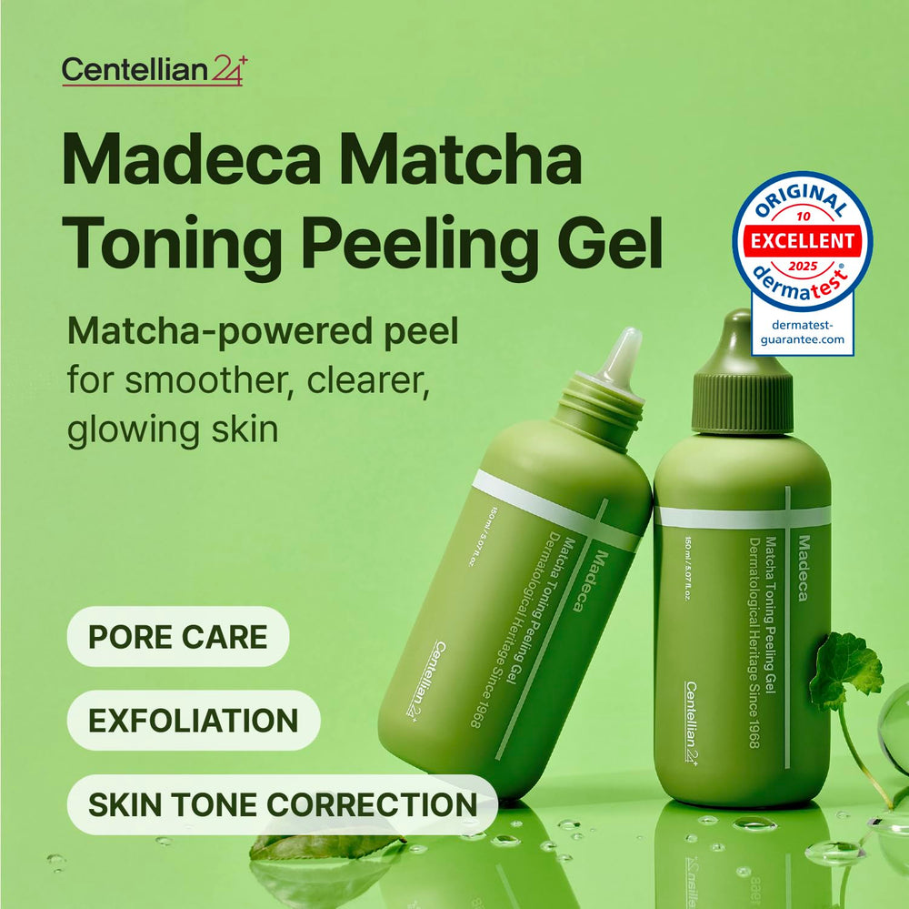 Centellian 24 peeling gel texture on hand highlights mild exfoliation and smooth skin prep