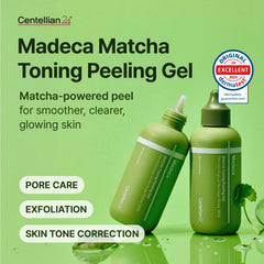 Centellian 24 peeling gel texture on hand highlights mild exfoliation and smooth skin prep