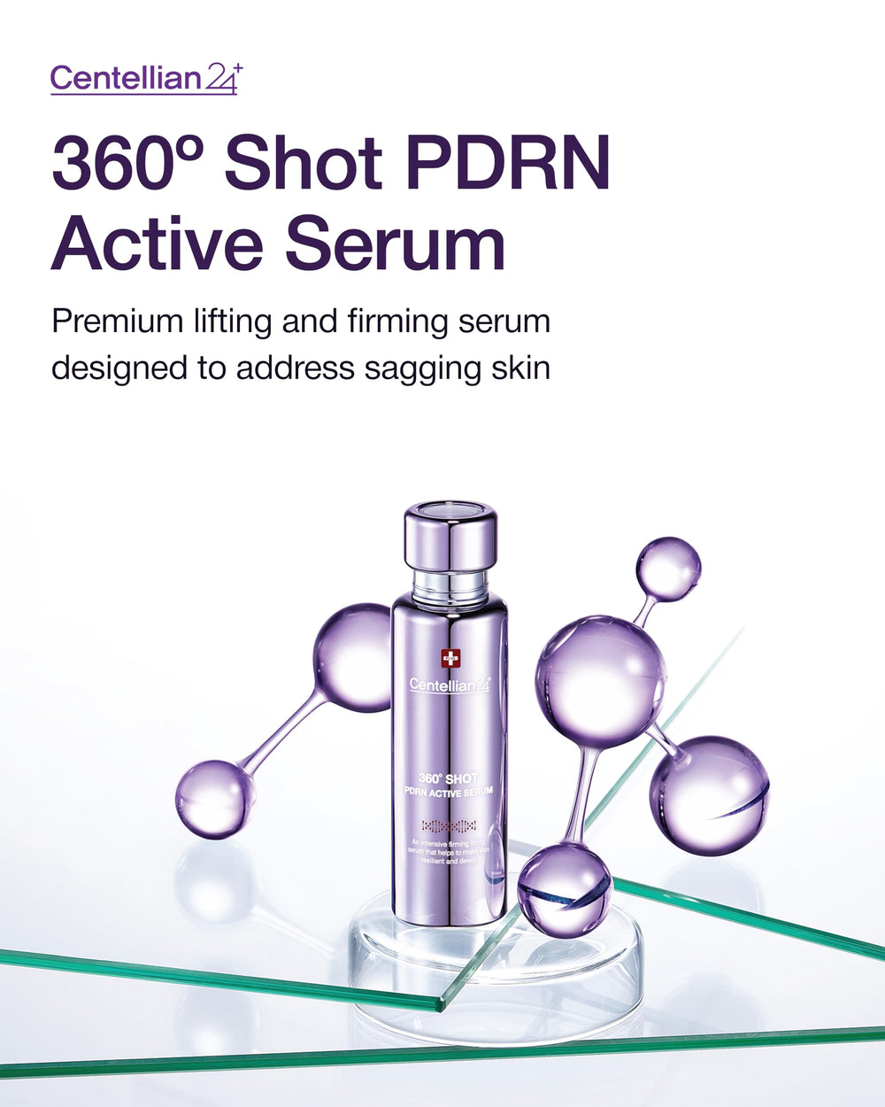 Centellian 24 serum pump dispense demonstrates easy, mess-free application.